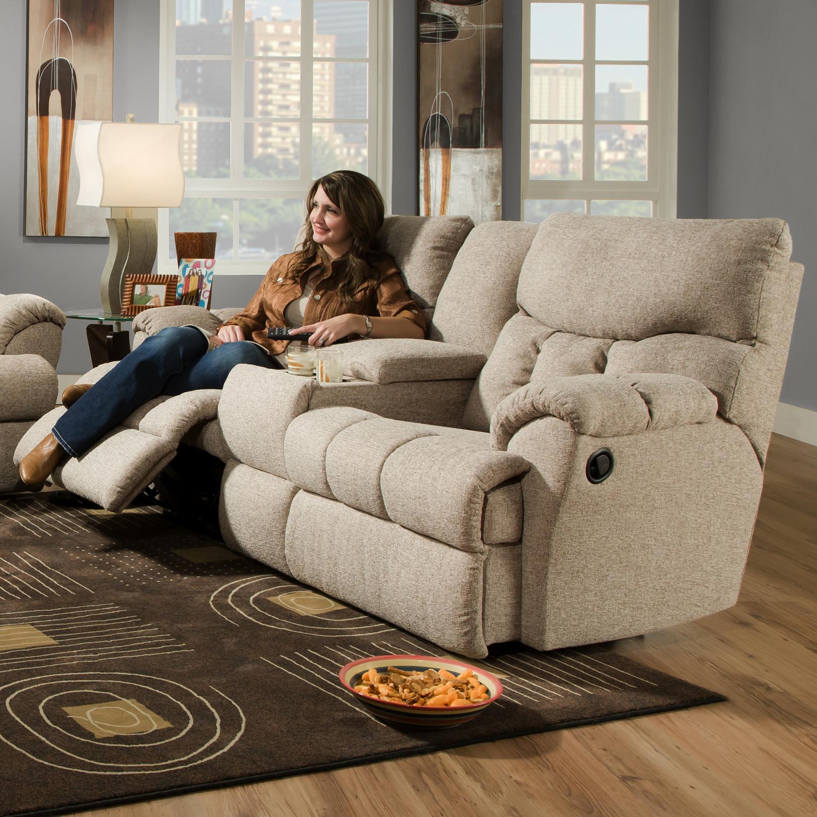 Southern Motion ReFueler 81328P Powerized Comfortable Console Sofa